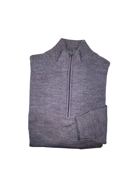 Silverdale - 1/4 Zip Neck Jersey - Denim or Chestnut