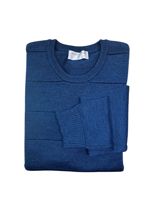 Silverdale - Horizontal Stripe Crew Neck Jersey - Charcoal or Ink