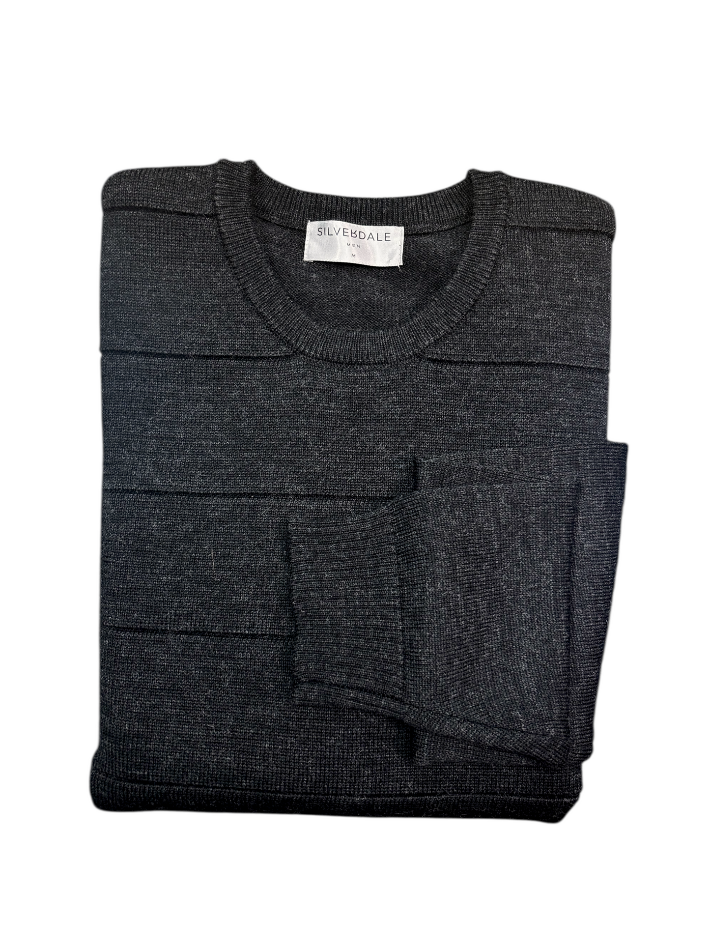 Silverdale - Horizontal Stripe Crew Neck Jersey - Charcoal or Ink