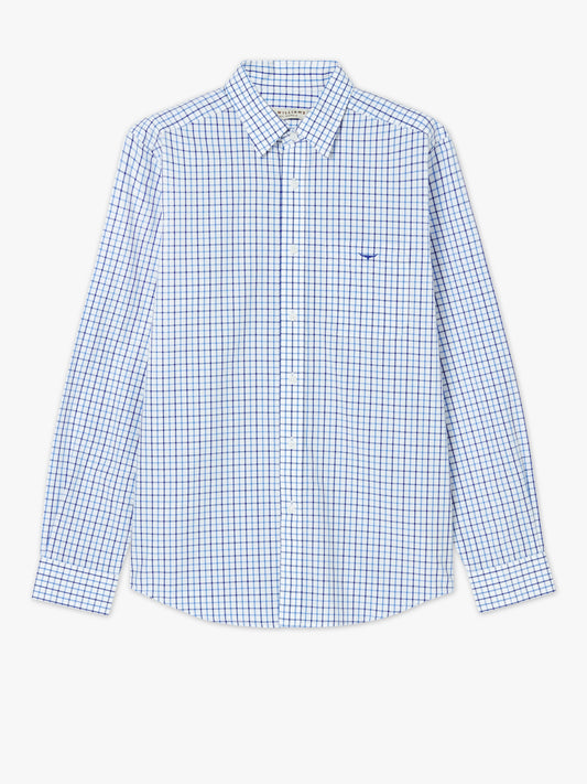 R. M. Williams Collins Shirt - Pale Blue/White
