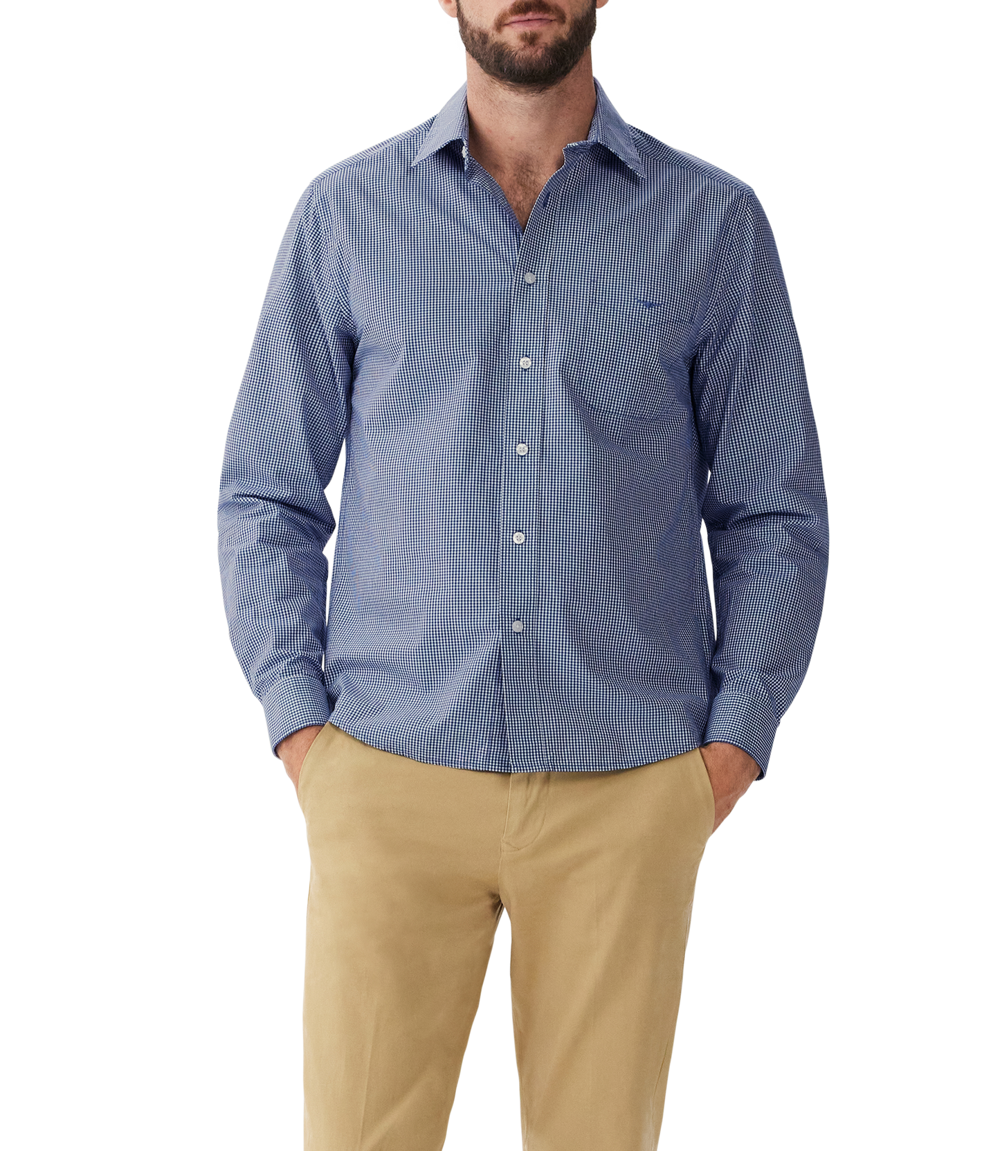 R. M. Williams - Classic Shirt - Navy/White