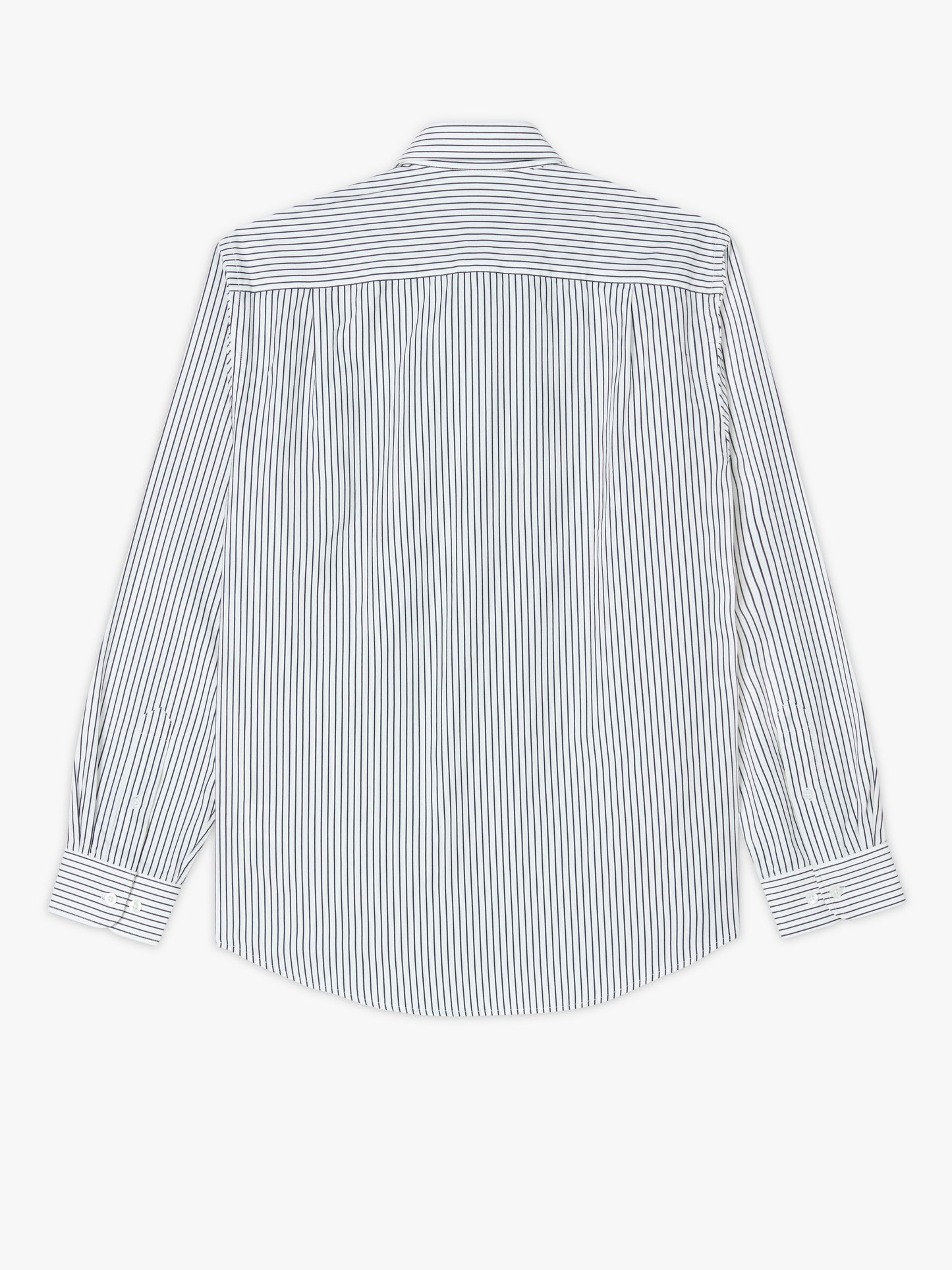 R. M. Williams Collins Shirt - White/Navy Stripe