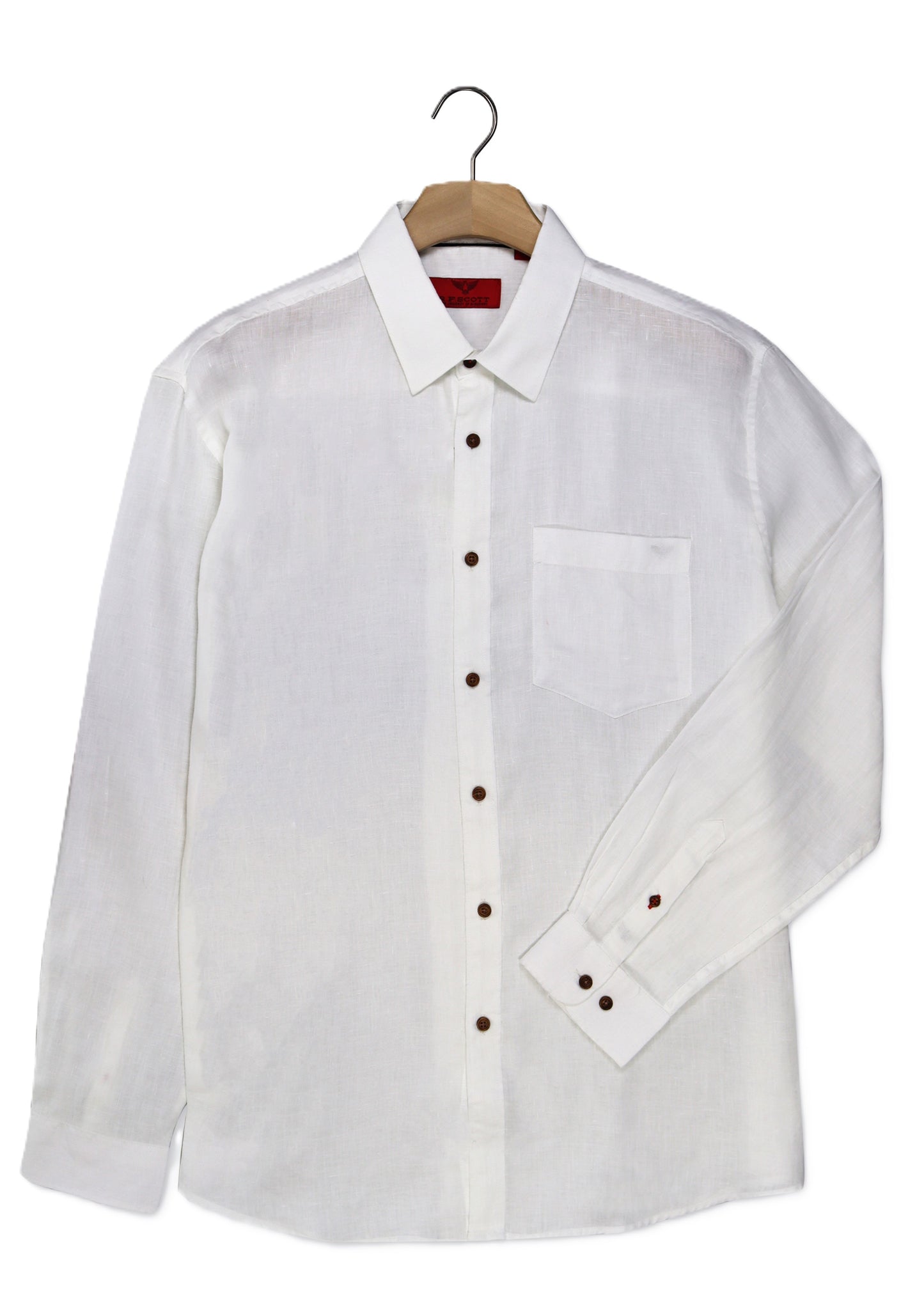 R.F. Scott - Fielding Linen Shirt - White