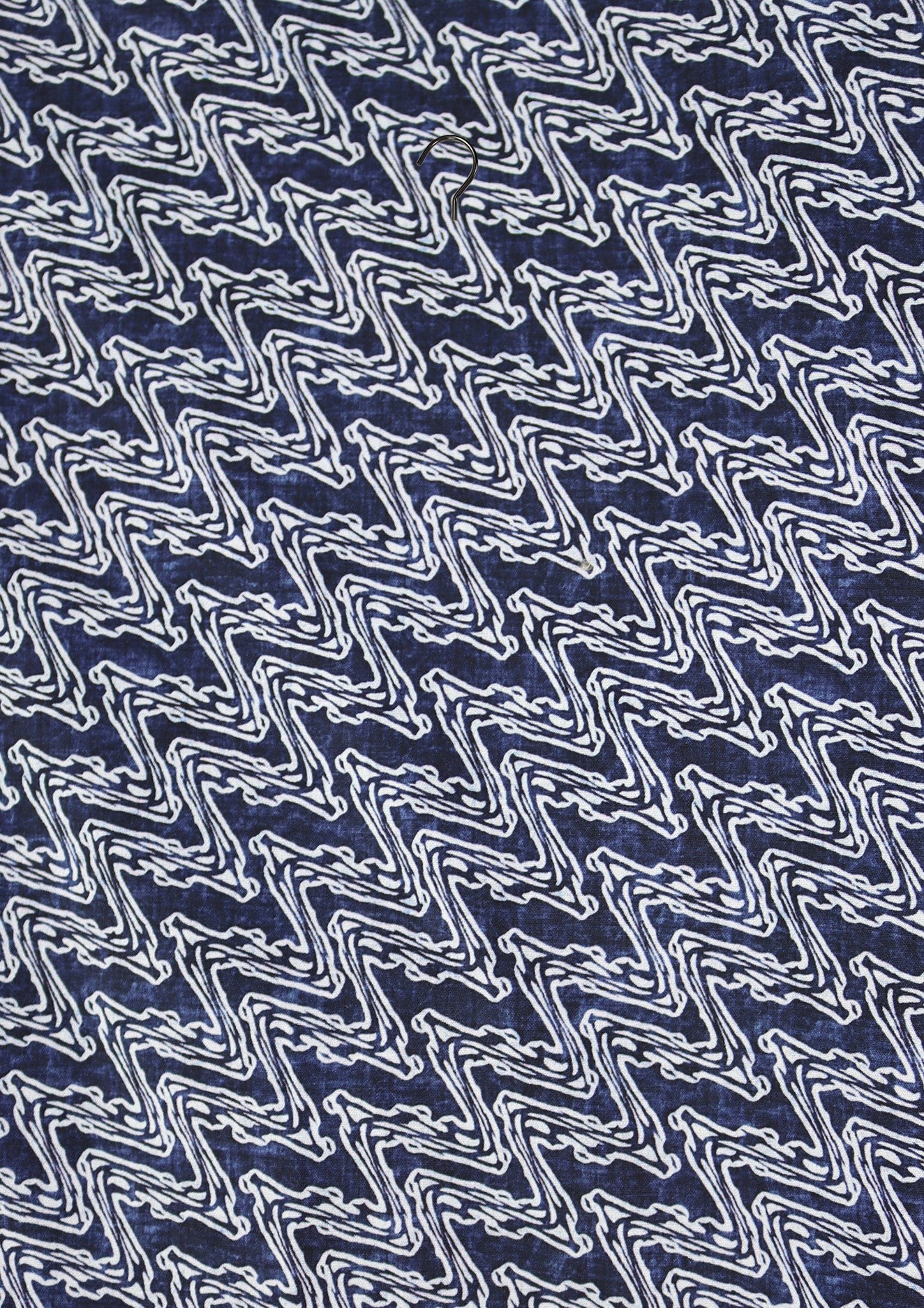 R.F. Scott - Fields Short Sleeved Shirt - Navy Zig Zag