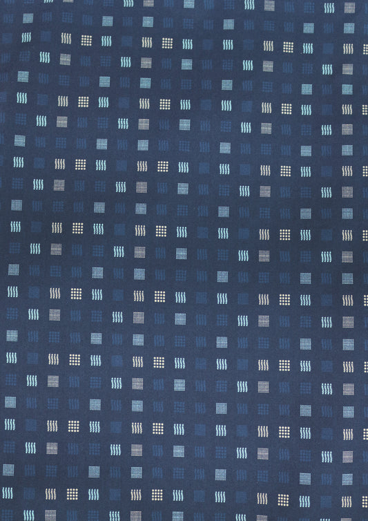 R. F. Scott - Fielding Shirt - Square Patterned/Thunderstorm