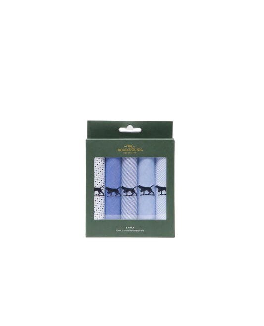 Rodd & Gunn - Gunner Handkerchief 5 Pack - Multiple Colours
