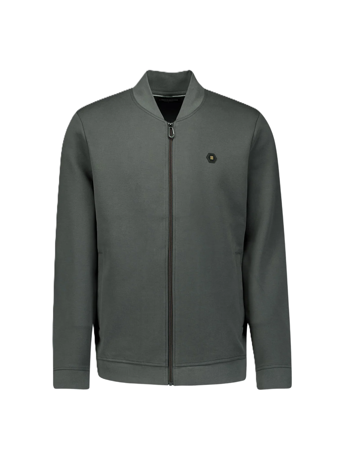 No Excess - Knitted Bomber Sweatshirt - Black or Dark Steel