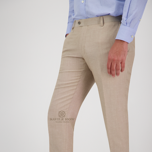 Savile Row - Asher/Jesse Linen Suit - Sand