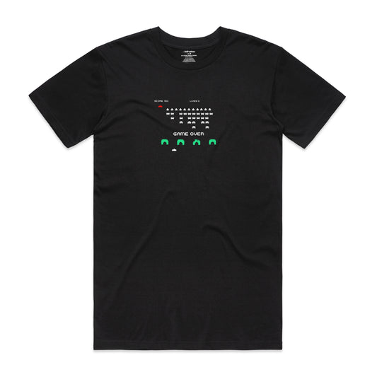 Isthatso Cotton Graphic T Shirt - Game Over - Black
