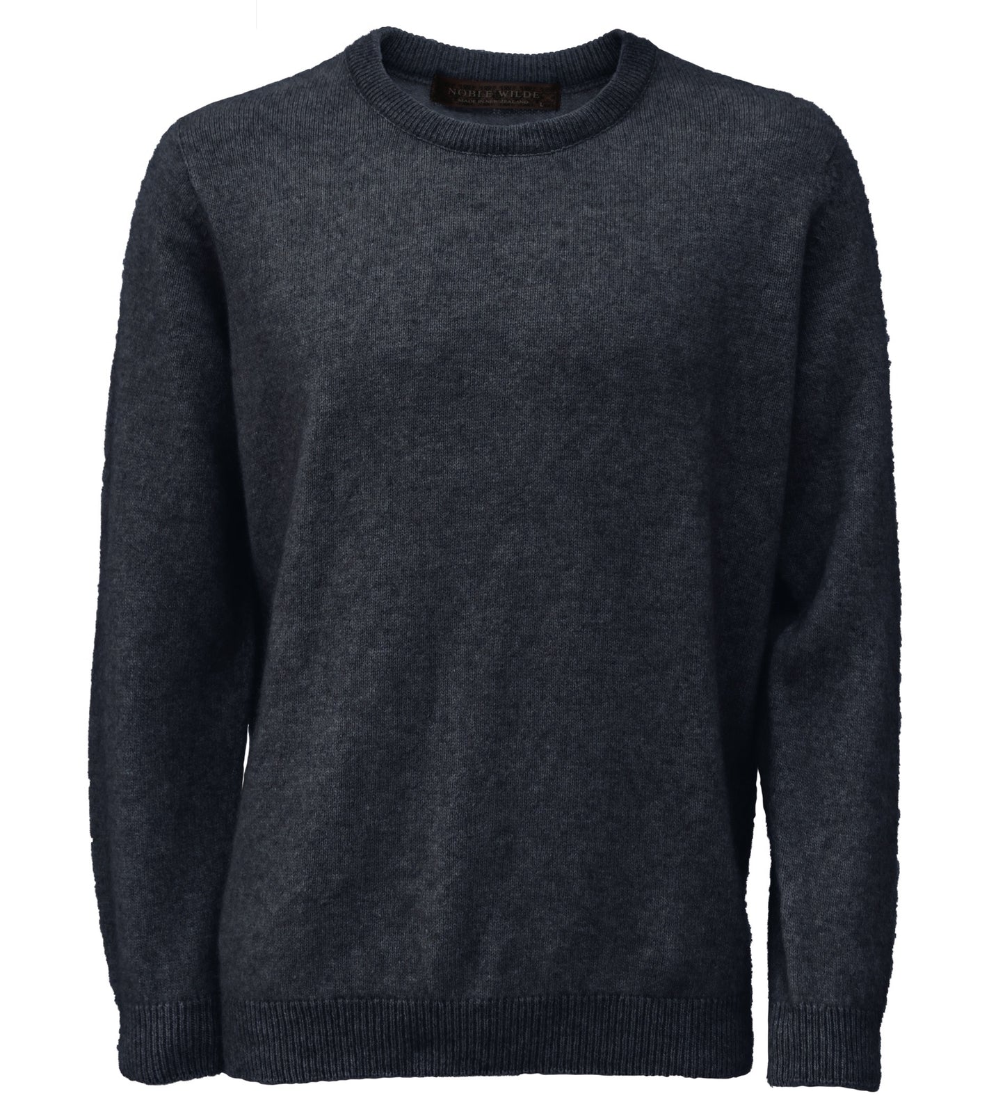 Noble Wilde - Cambridge Crew Neck Jersey - Charcoal