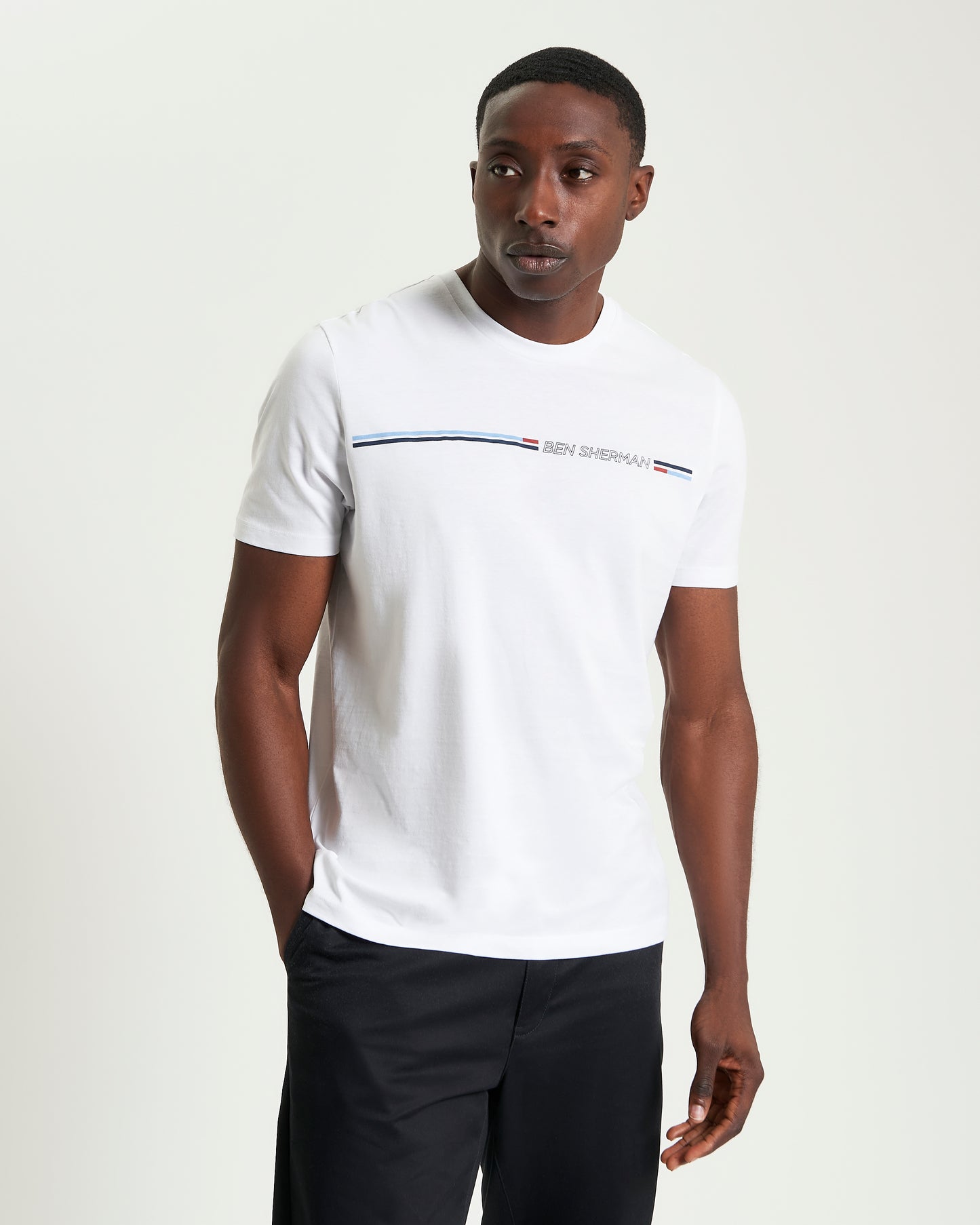 Ben Sherman - Core Stripe Tee - White or Indigo