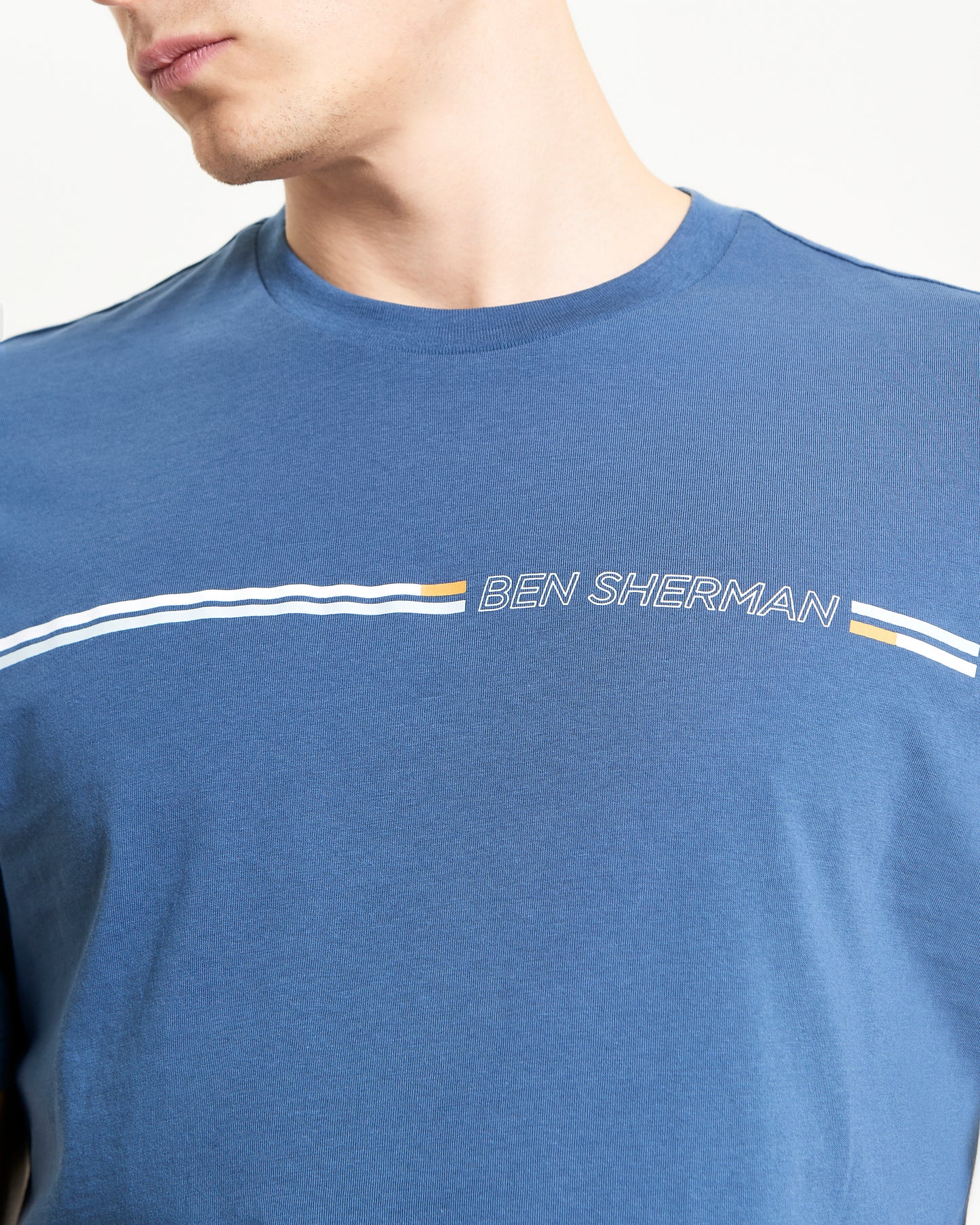 Ben Sherman - Core Stripe Tee - White or Indigo