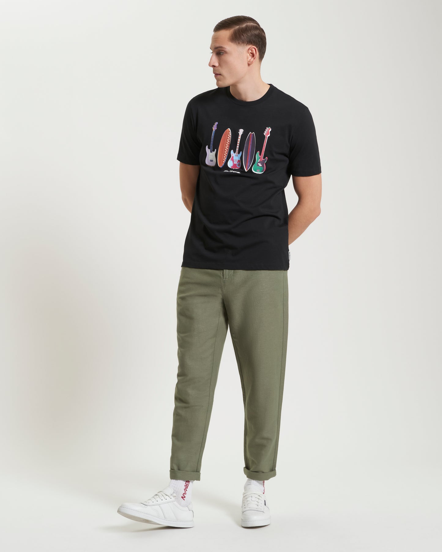 Ben Sherman - Surf N Guitars Tee - Black