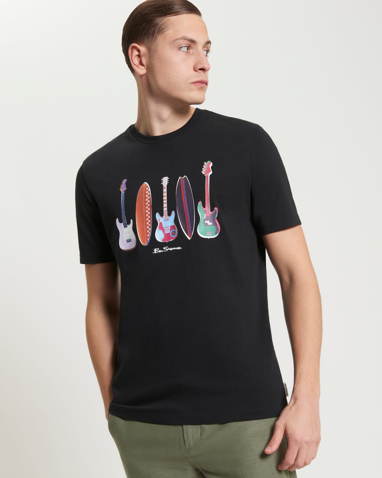 Ben Sherman - Surf N Guitars Tee - Black