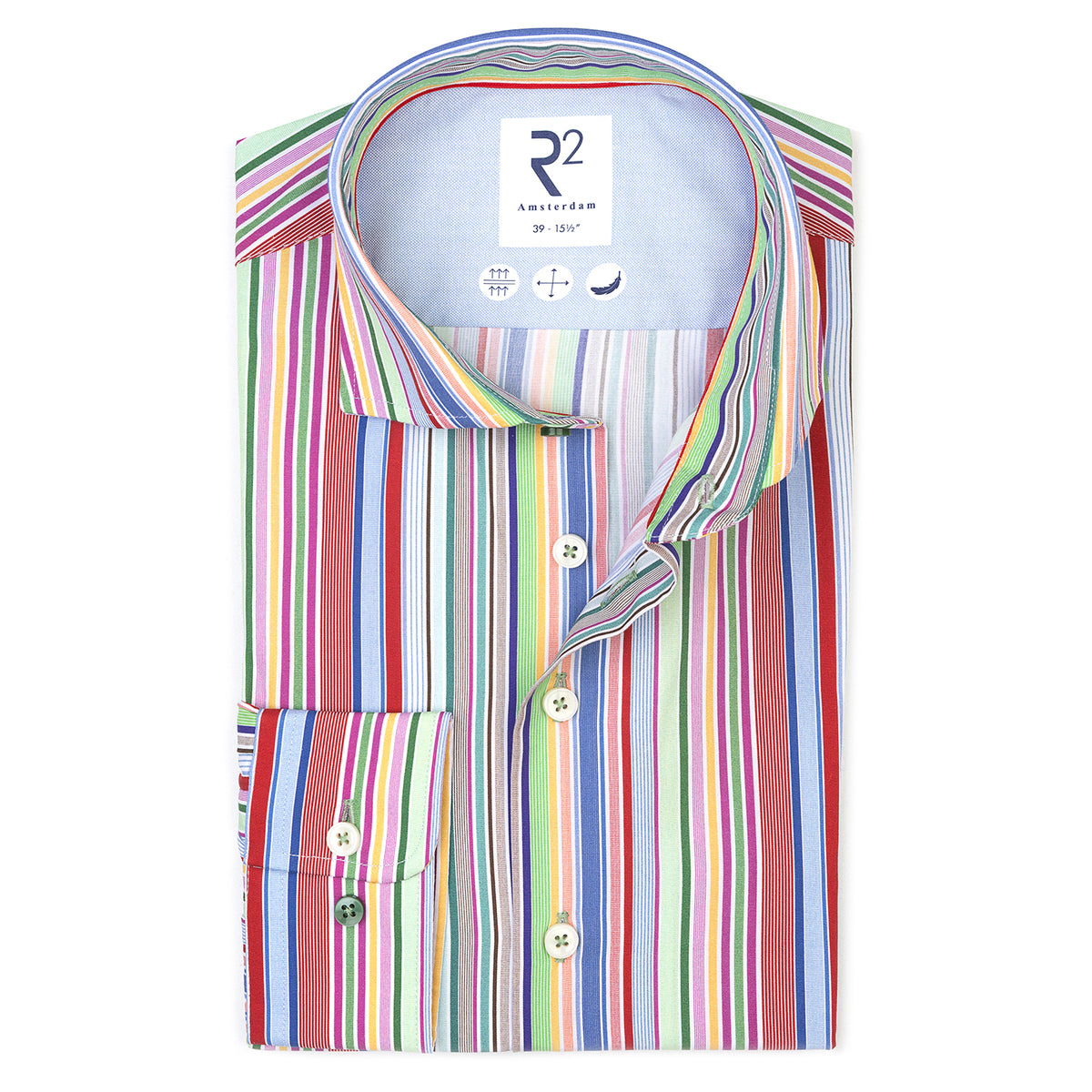 R2 Amsterdam Shirts - Multicolour Stripe