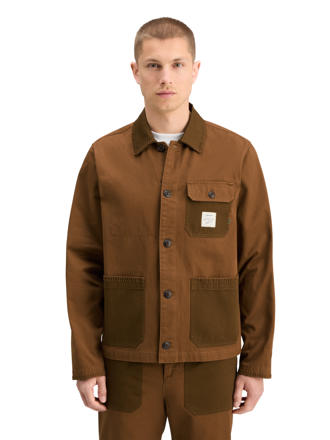 Scotch & Soda x Joe Jonas Collab - Twill Jacket - Bison