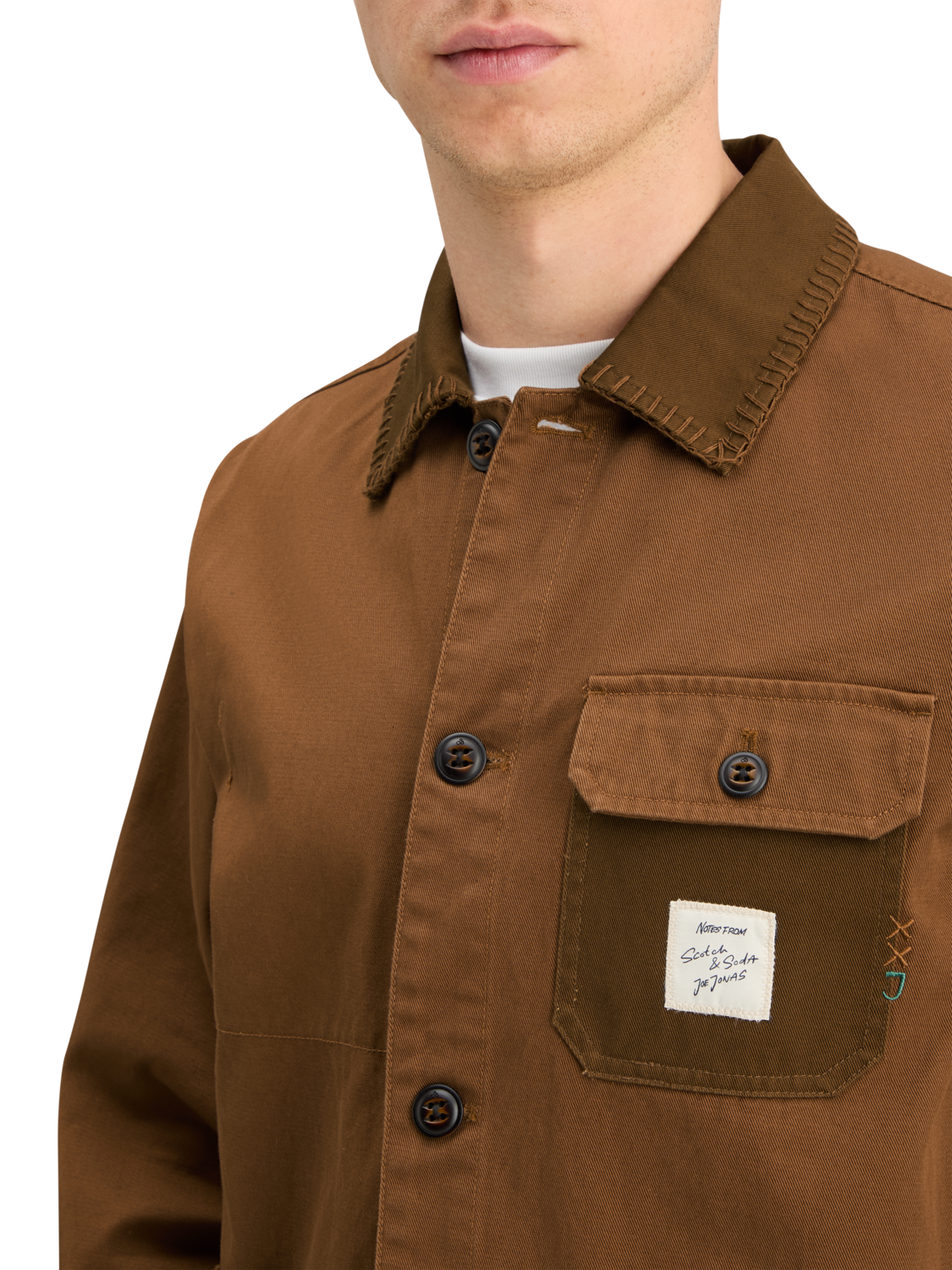 Scotch & Soda x Joe Jonas Collab - Twill Jacket - Bison