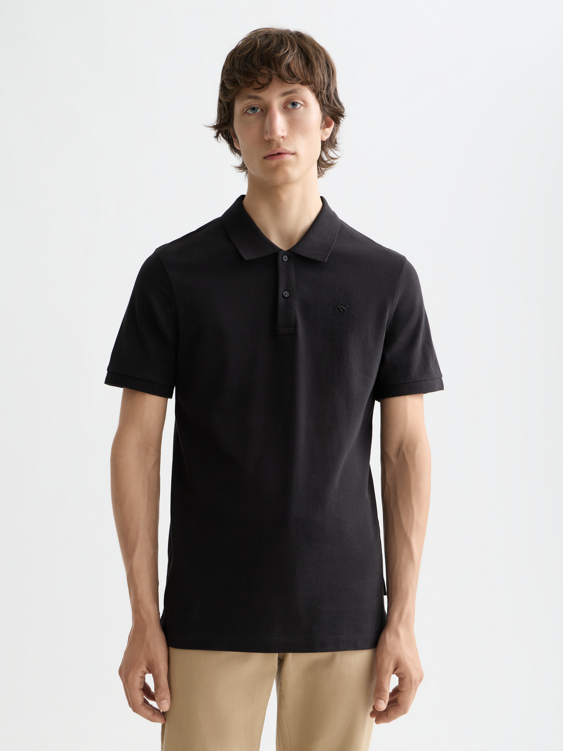 Scotch & Soda - Logo Pique Polo - Navy, Black or White