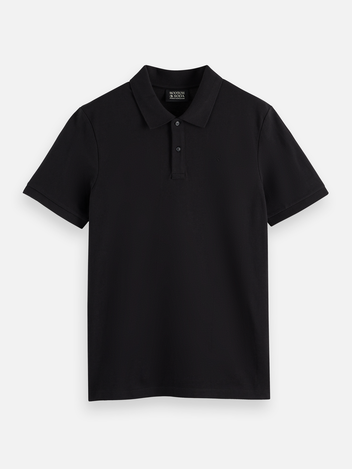 Scotch & Soda - Logo Pique Polo - Navy, Black or White