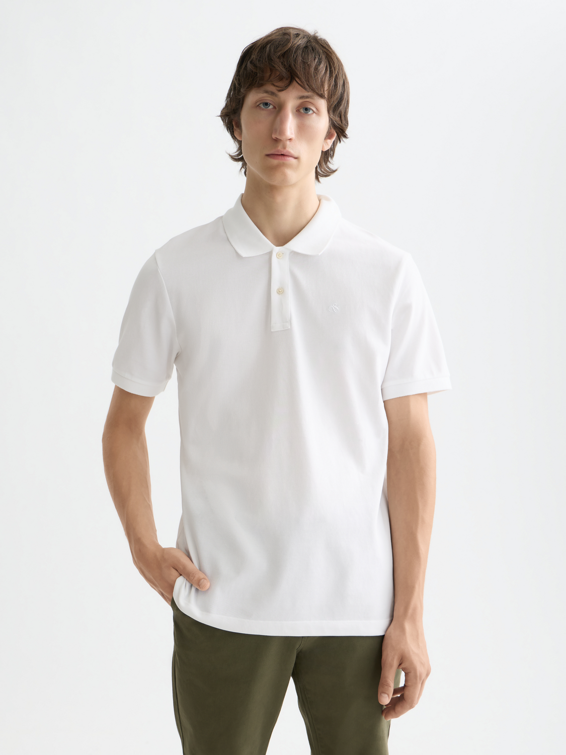 Scotch & Soda - Logo Pique Polo - Navy, Black or White