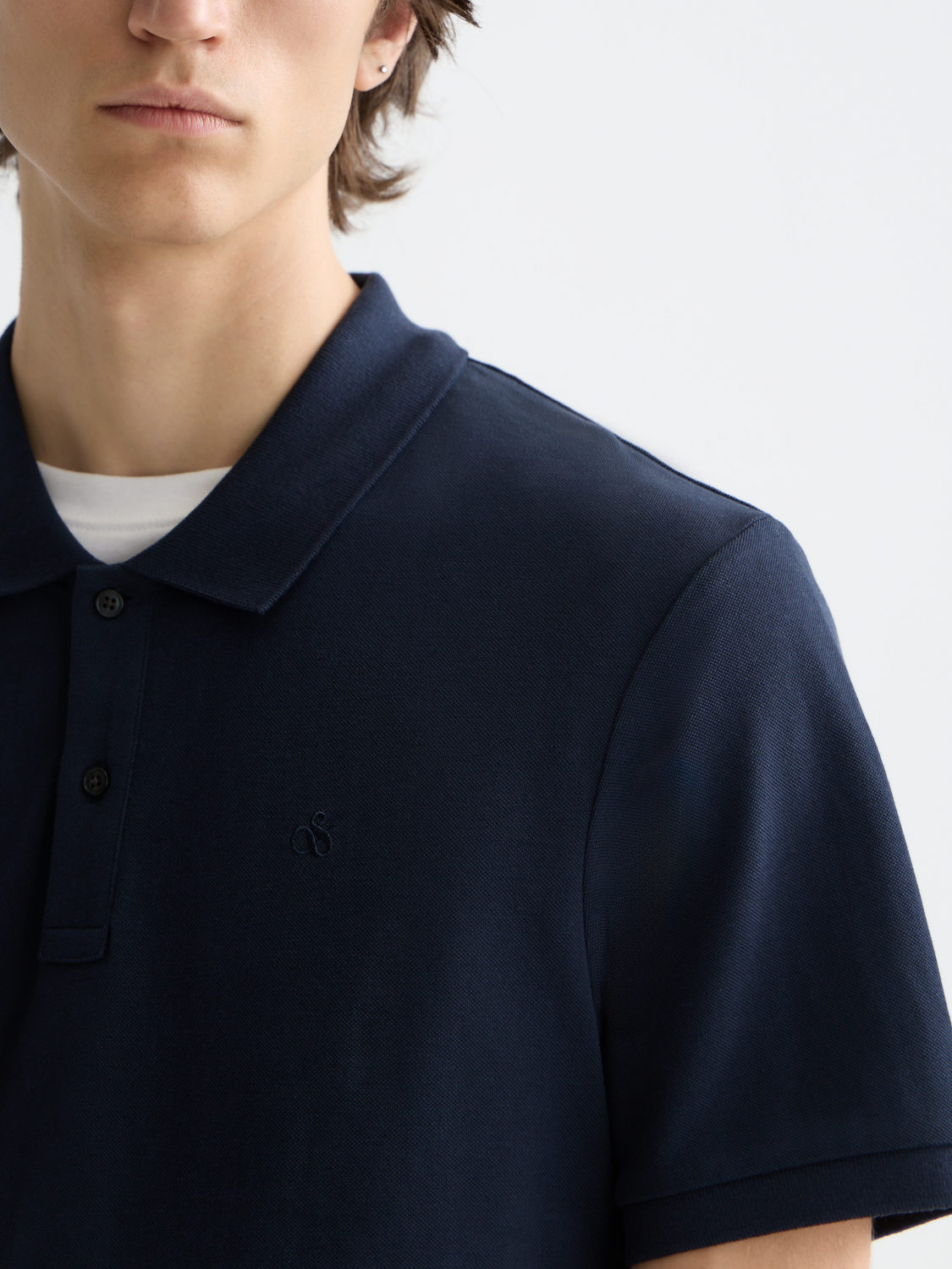 Scotch & Soda - Logo Pique Polo - Navy, Black or White