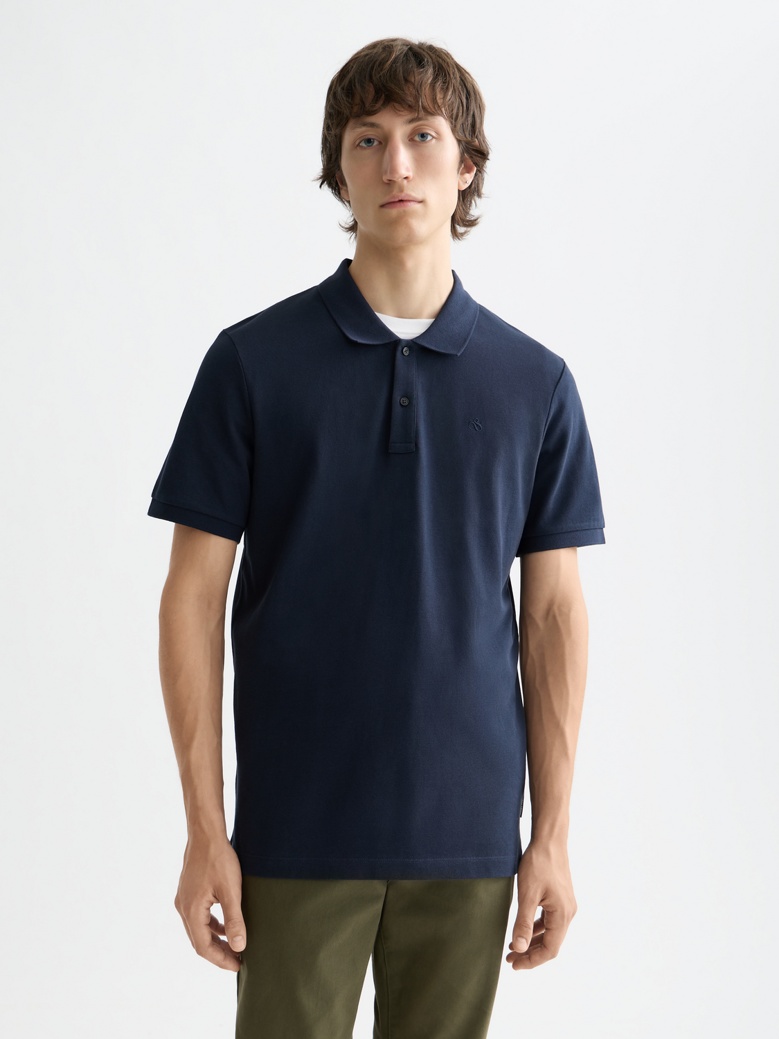 Scotch & Soda - Logo Pique Polo - Navy, Black or White