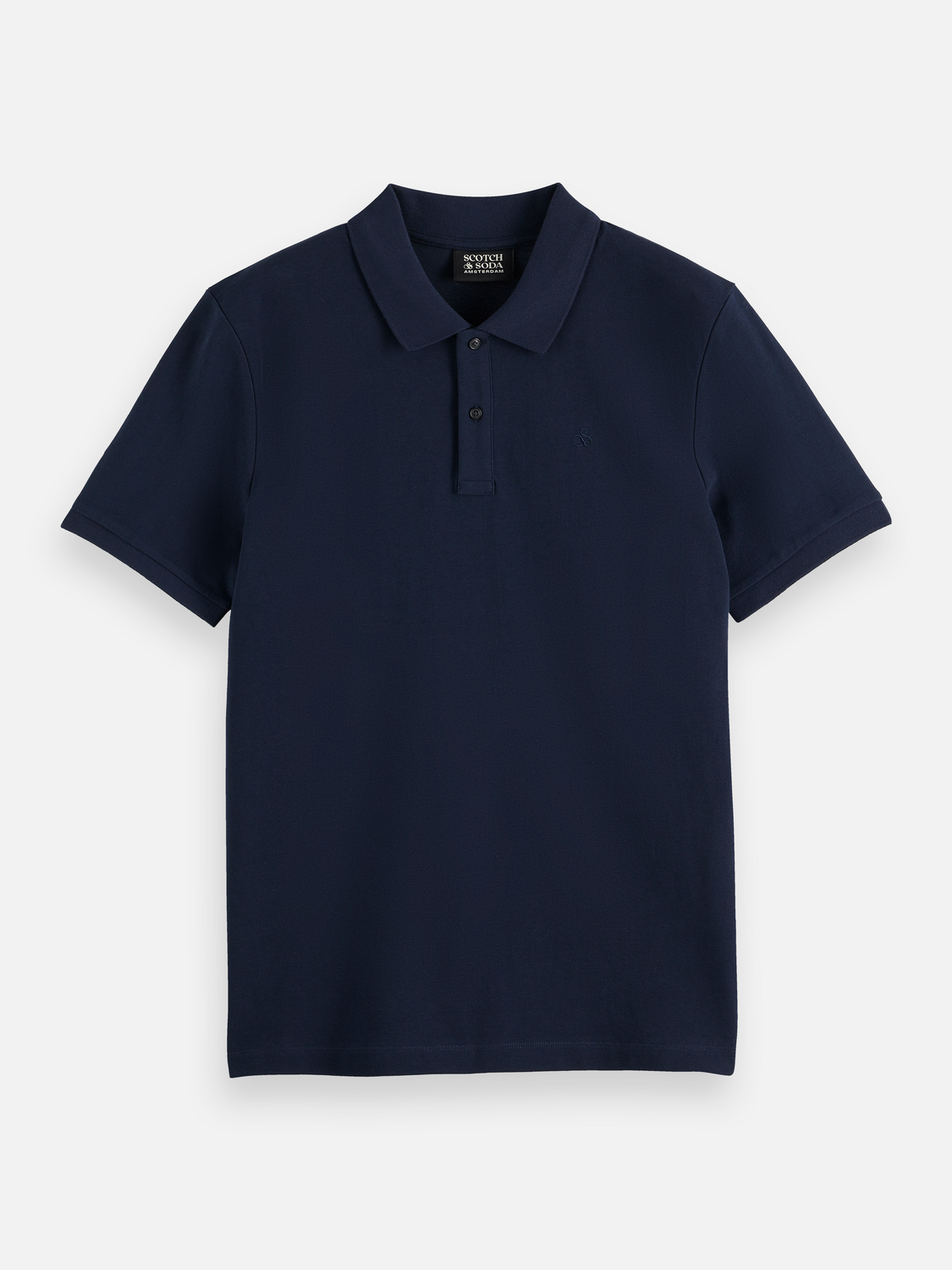 Scotch & Soda - Logo Pique Polo - Navy, Black or White