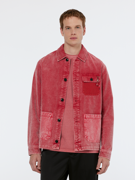 Scotch & Soda - Washed Cord Jacket - Dusty Red