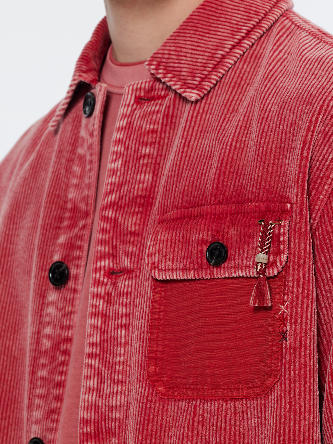 Scotch & Soda - Washed Cord Jacket - Dusty Red