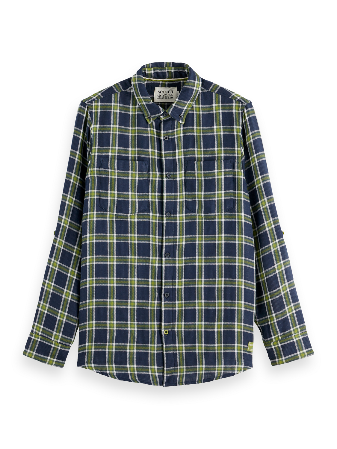 Scotch & Soda - Check Shirt - Sky Captain (Navy/Green)