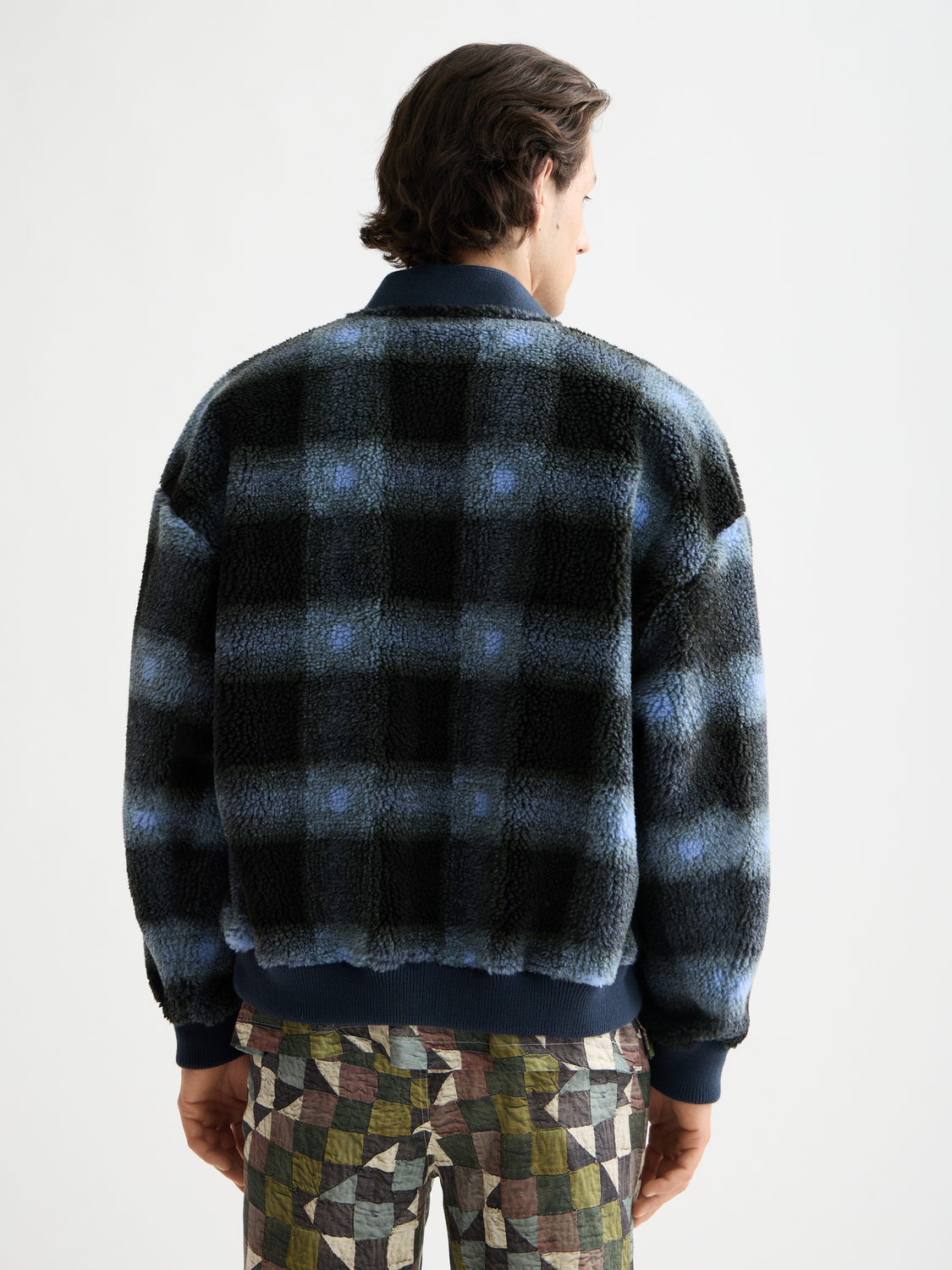 Scotch & Soda - Polar Fleece Cardigan - Thyme/Blue Bonnet