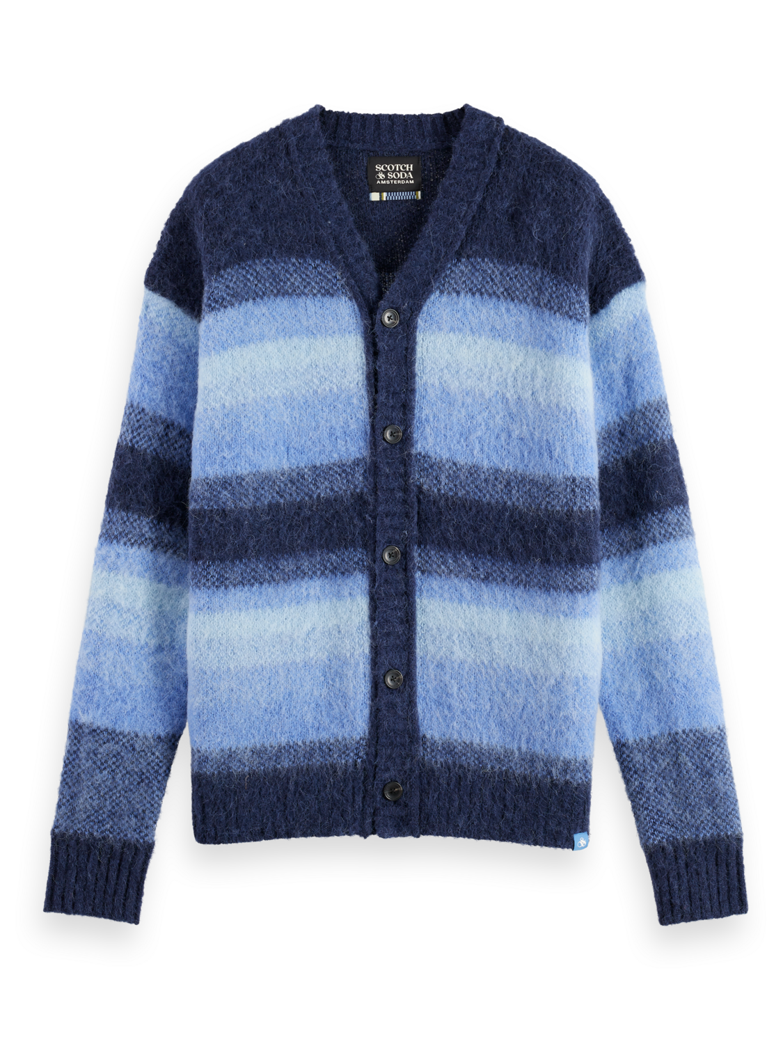 Scotch & Soda - Alpaca Wool Cardigan - Peacoat Melange