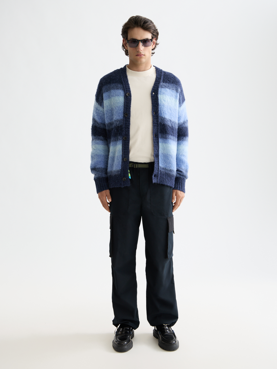 Scotch & Soda - Alpaca Wool Cardigan - Peacoat Melange