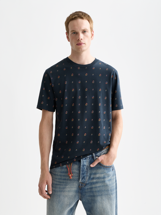 Scotch & Soda - Micro Printed Tee - Cosmic Sky