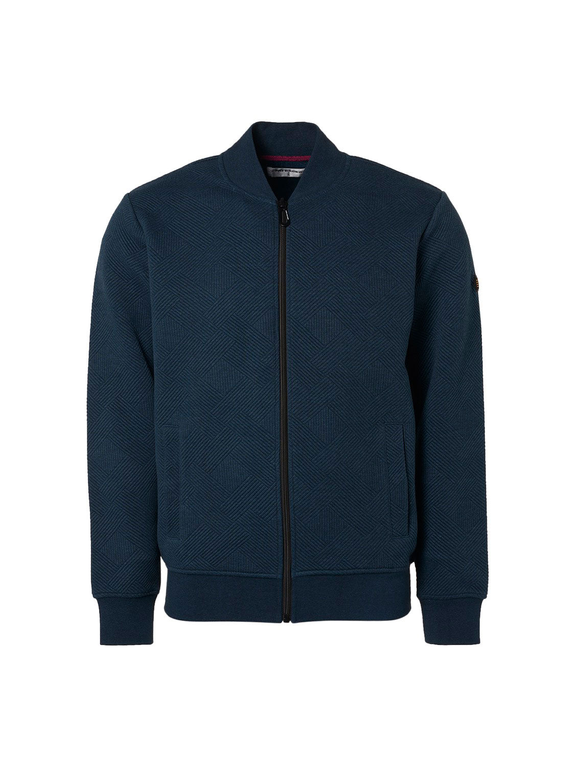 No Excess - Double Layer Zip Sweater - Sand or Carbon Blue