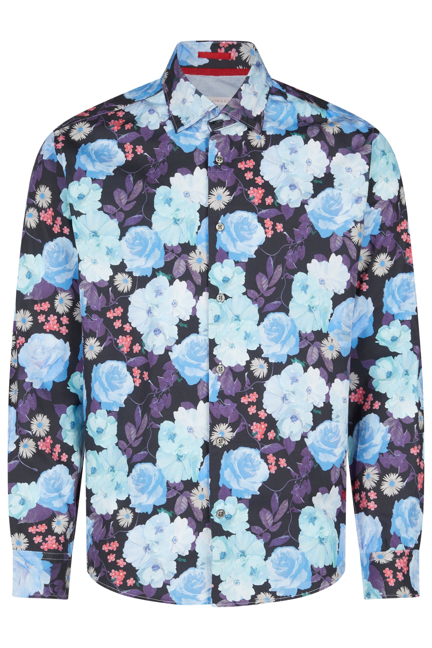 Two Flowers - Florian Shirt - Nightblue Floral