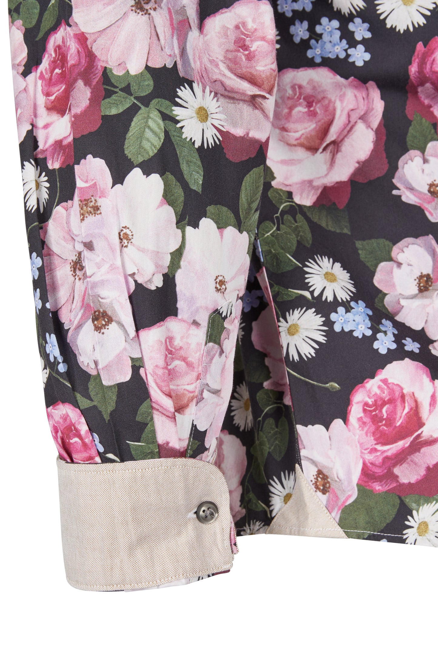 Two Flowers - Florian Shirt - Pink Floral