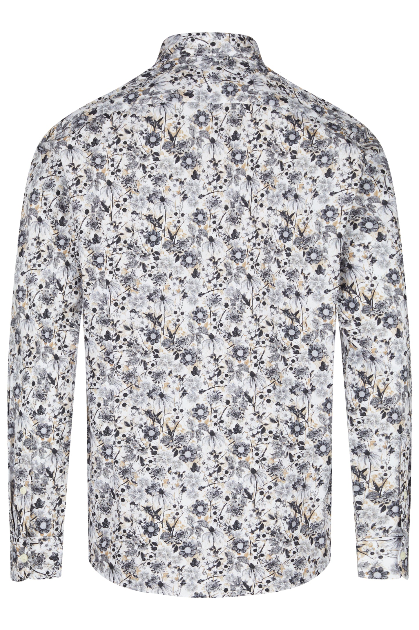 Two Flowers - Florian Shirt - Black Floral