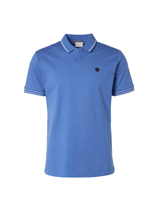 No Excess - Solid Polo - Washed Blue