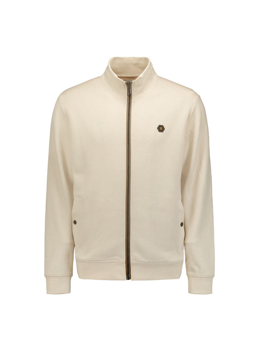 No Excess - Full Zip Twill Sweater