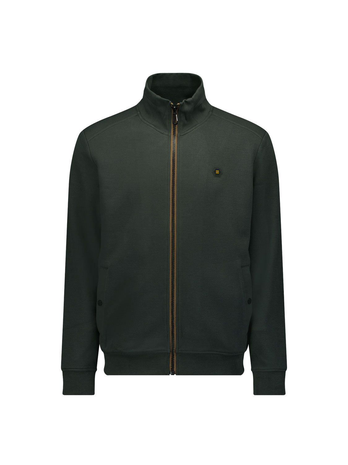 No Excess - Full Zip Twill Sweater