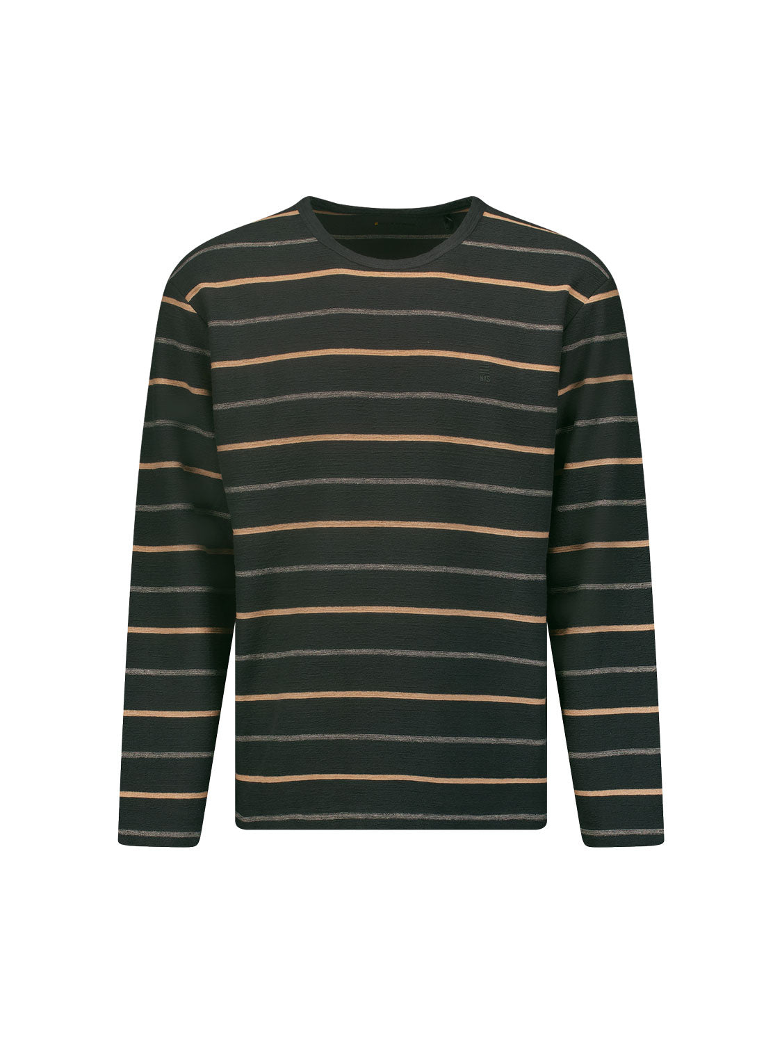 No Excess - Long Sleeve Crew Neck Tee - Dark Steel