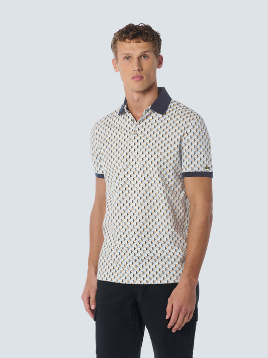 No Excess - Allover Printed Polo - Mint Geo