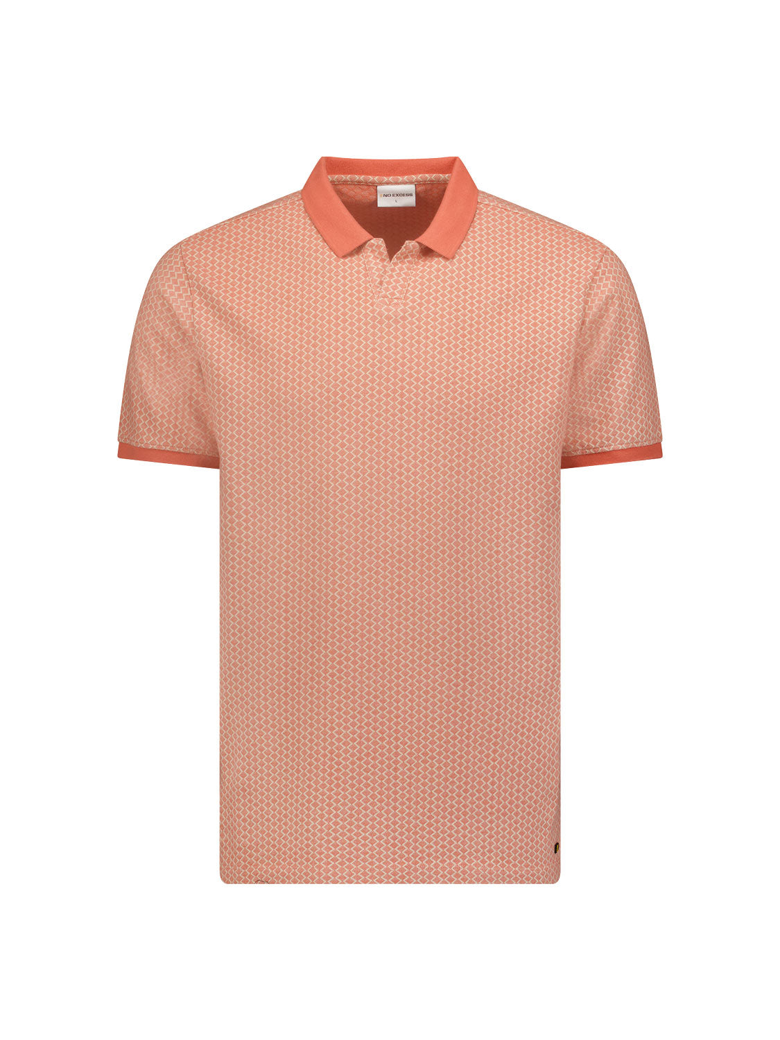 No Excess - Contrast Polo - Melon