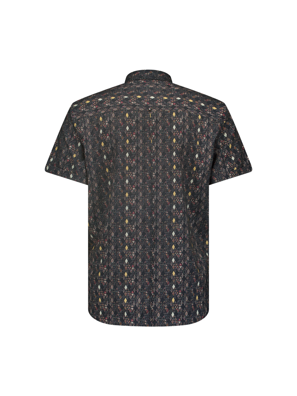 No Excess - Allover Print Short Sleeved Shirt - Night