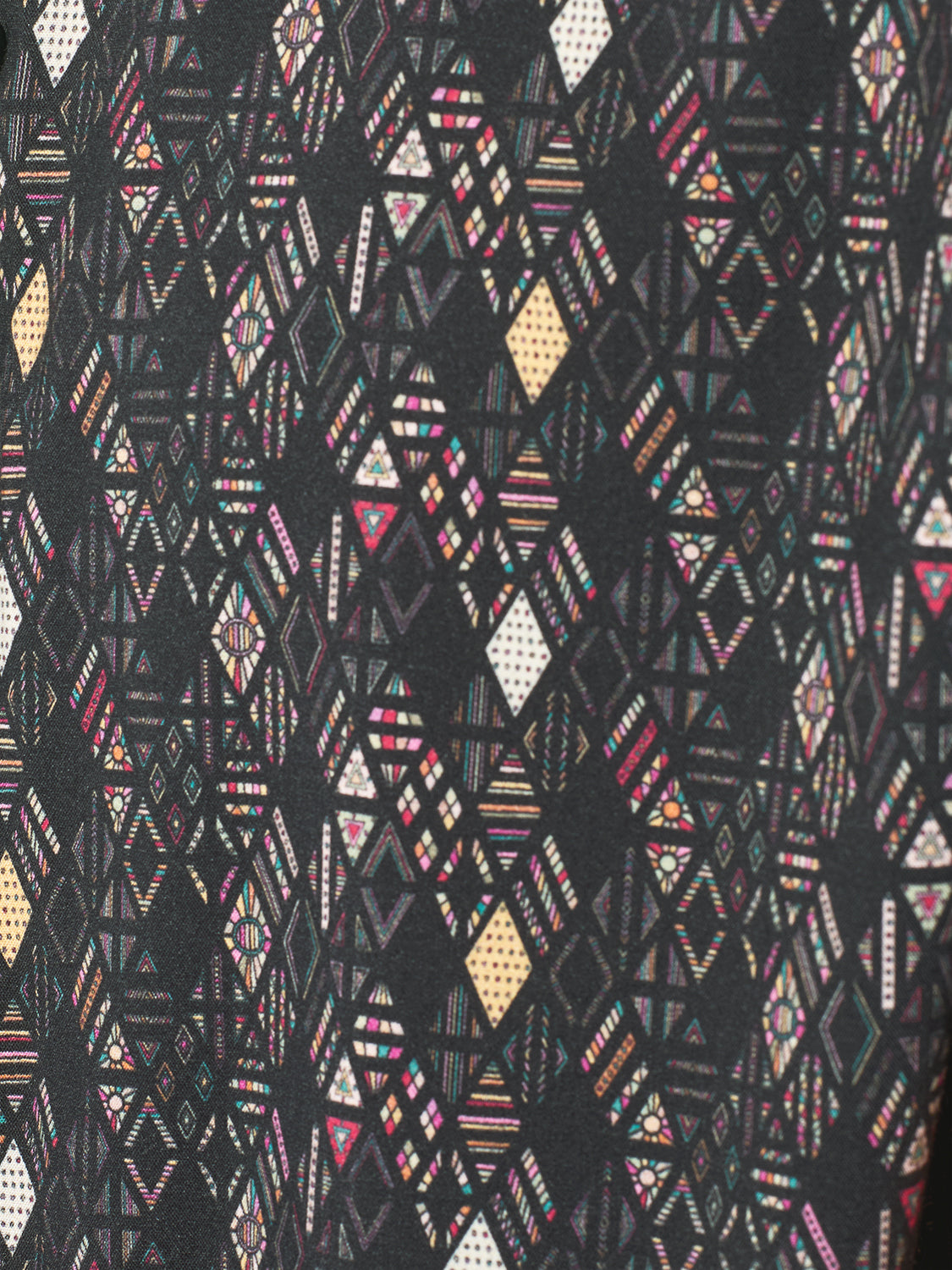 No Excess - Allover Print Short Sleeved Shirt - Night