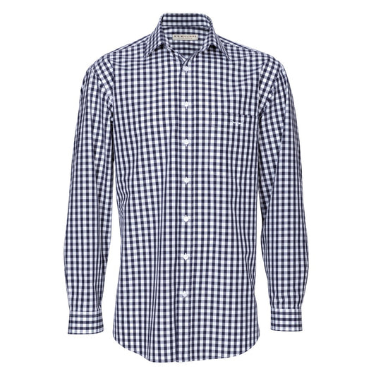 R. M. Williams Collins Shirt - Navy Gingham