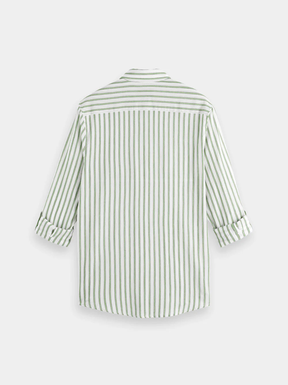 Scotch & Soda - Crinkle Striped Shirt - Firefly Green