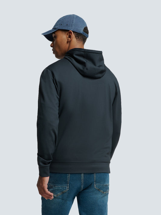 No Excess - Full Zipped Hooded Sweater - Night