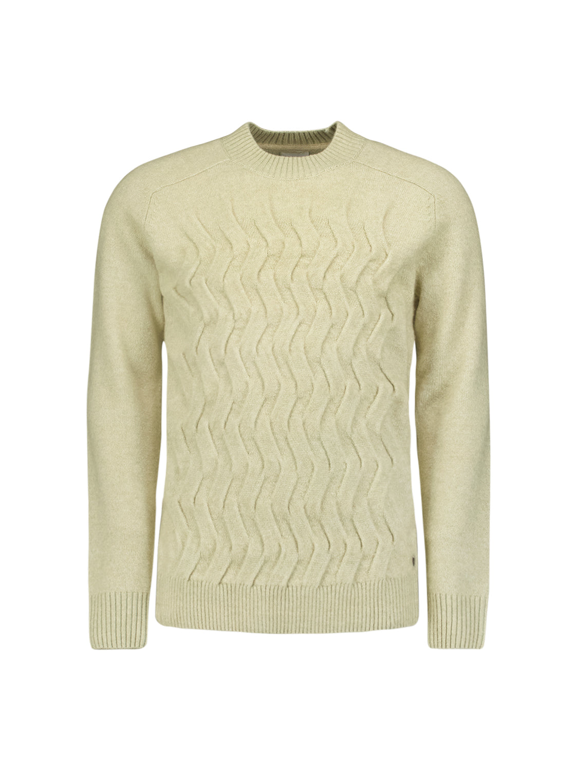 No Excess - Jacquard Crew Pullover - Cement